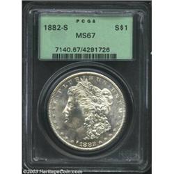 1882-S $1 MS67 PCGS.