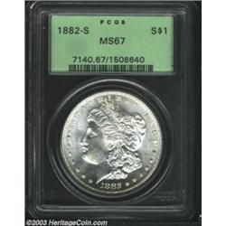 1882-S $1 MS67 PCGS.