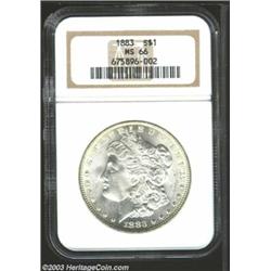 1883 $1 MS66 NGC.