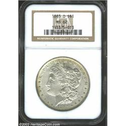 1883-O $1 MS62 NGC.
