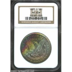 1883-O $1 MS63* NGC.