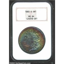 1883-O $1 MS64 NGC.