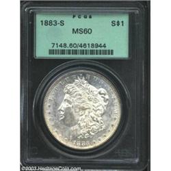 1883-S $1 MS60 PCGS.