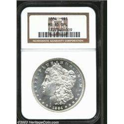 1884 $1 MS65 Deep Mirror Prooflike NGC.