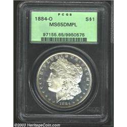 1884-O $1 MS65 Deep Mirror Prooflike PCGS.