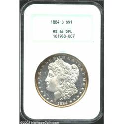 1884-O $1 MS65 Deep Mirror Prooflike NGC.