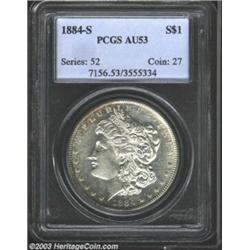 1884-S $1 AU53 PCGS.