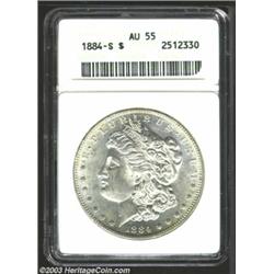 1884-S $1 AU55 ANACS.