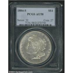 1884-S $1 AU58 PCGS.