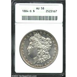 1884-S $1 AU58 ANACS.