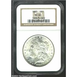 1885 $1 MS62 NGC.