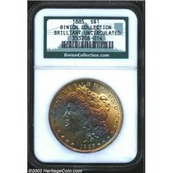 1885 $1 Brilliant Uncirculated NGC (MS63).