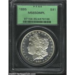 1885 $1 MS65 Deep Mirror Prooflike PCGS.