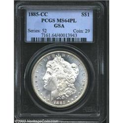 1885-CC $1 MS64 Prooflike PCGS.