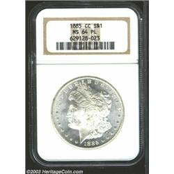 1885-CC $1 MS64 Prooflike NGC.