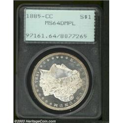 1885-CC $1 MS64 Deep Mirror Prooflike PCGS.