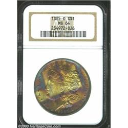 1885-O $1 MS64 NGC.