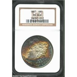 1887 $1 MS64* NGC.