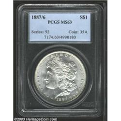 1887/6 $1 MS63 PCGS.