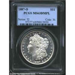 1887-O $1 MS63 Deep Mirror Prooflike PCGS.