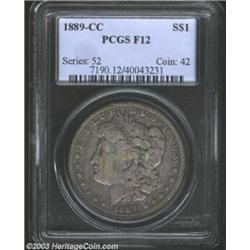 1889-CC $1 Fine 12 PCGS.