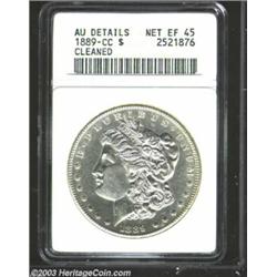 1889-CC $1--Cleaned--ANACS. AU Details, Net XF45.