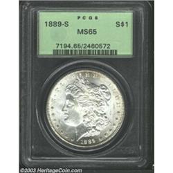 1889-S $1 MS65 PCGS.