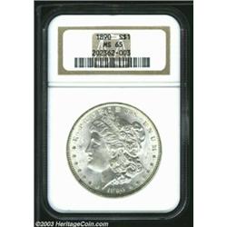 1890 $1 MS65 NGC.
