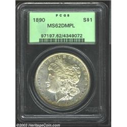 1890 $1 MS62 Deep Mirror Prooflike PCGS.