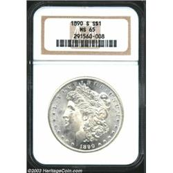 1890-S $1 MS65 NGC.
