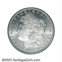 1891 $1 MS64 Deep Mirror Prooflike PCGS.