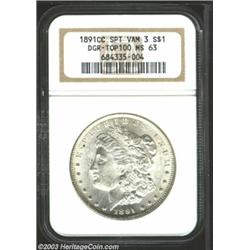 1891-CC $1 MS63 NGC.