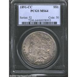 1891-CC $1 MS64 PCGS.