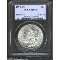1891-CC $1 MS64 PCGS.