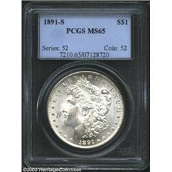1891-S $1 MS65 PCGS.