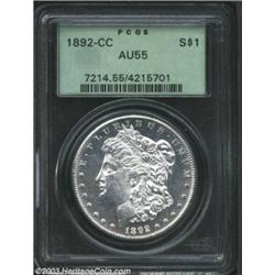 1892-CC $1 AU55 PCGS.