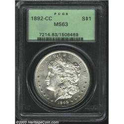 1892-CC $1 MS63 PCGS.