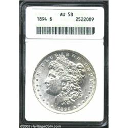 1894 $1 AU58 ANACS.