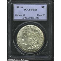 1921-S $1 MS65 PCGS.