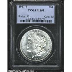 1921-S $1 MS65 PCGS.