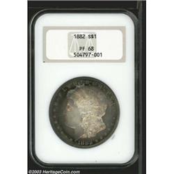 1882 $1 PR68 NGC.
