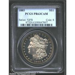 1885 $1 PR63 Cameo PCGS.