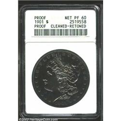 1901 $1--Cleaned, Retoned--ANACS. Net PR60.