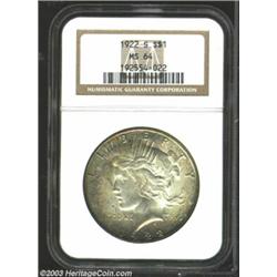 1922-S $1 MS64 NGC.
