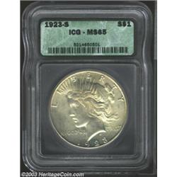 1923-S $1 MS65 ICG.