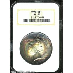 1924 $1 MS64 NGC.
