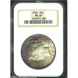 1924 $1 MS64 NGC.