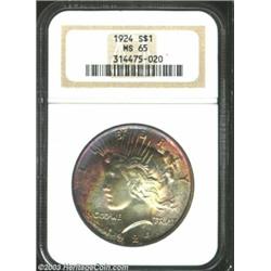 1924 $1 MS65 NGC.