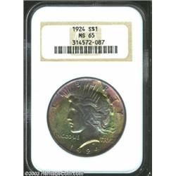 1924 $1 MS65 NGC.