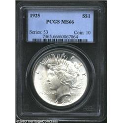 1925 $1 MS66 PCGS.